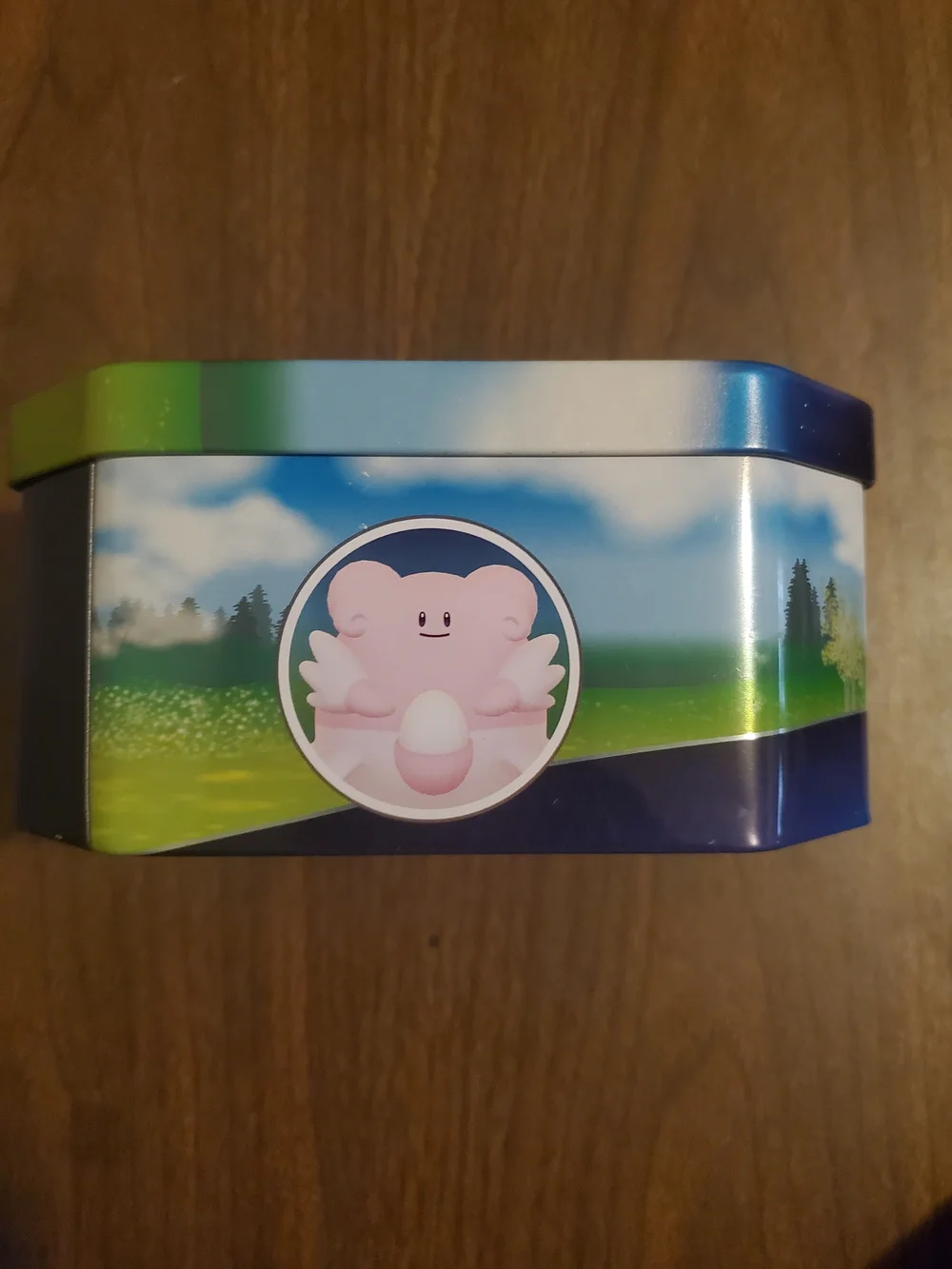 Pokemon Pikachu Tin with Blue and Yellow Artwork